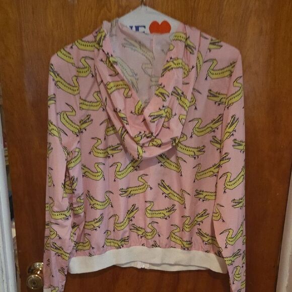 Forever 21 Pink Hoodie with Fun Print - Picture 2 of 4
